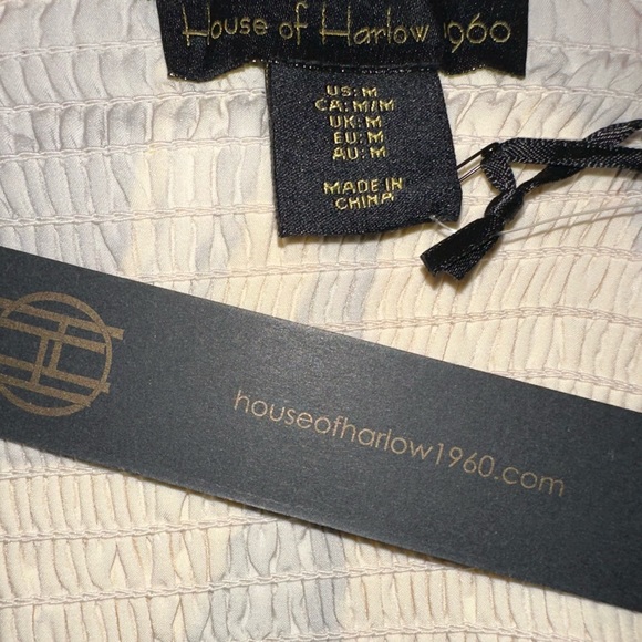 House of Harlow 1960 Satin Crop - NWT (M) - Picture 2 of 3